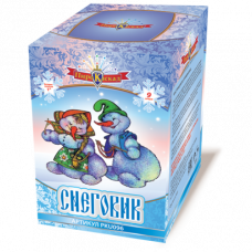 Снеговик  9 зар. 1" батарея салютов